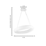 Lámpara Colgante Led con 3 Niveles De Brillo Cosmos Aro Blanco