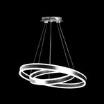 Lámpara Colgante Led con 3 Niveles de Brillo Cosmos Doble Aro Negro