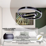 Lámpara de Techo LED con 3 Niveles de Brillo Cosmos División de Anillos
