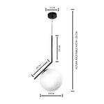 Lámpara Colgante Cosmos Boreal de 1 Luz LED