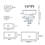 Candil Rectangular Venus R1234/6