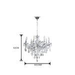 Candil Maria Theresa RG5006-8L Plateado