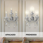 Arbotante Maria Theresa RG5006-3W Plateado