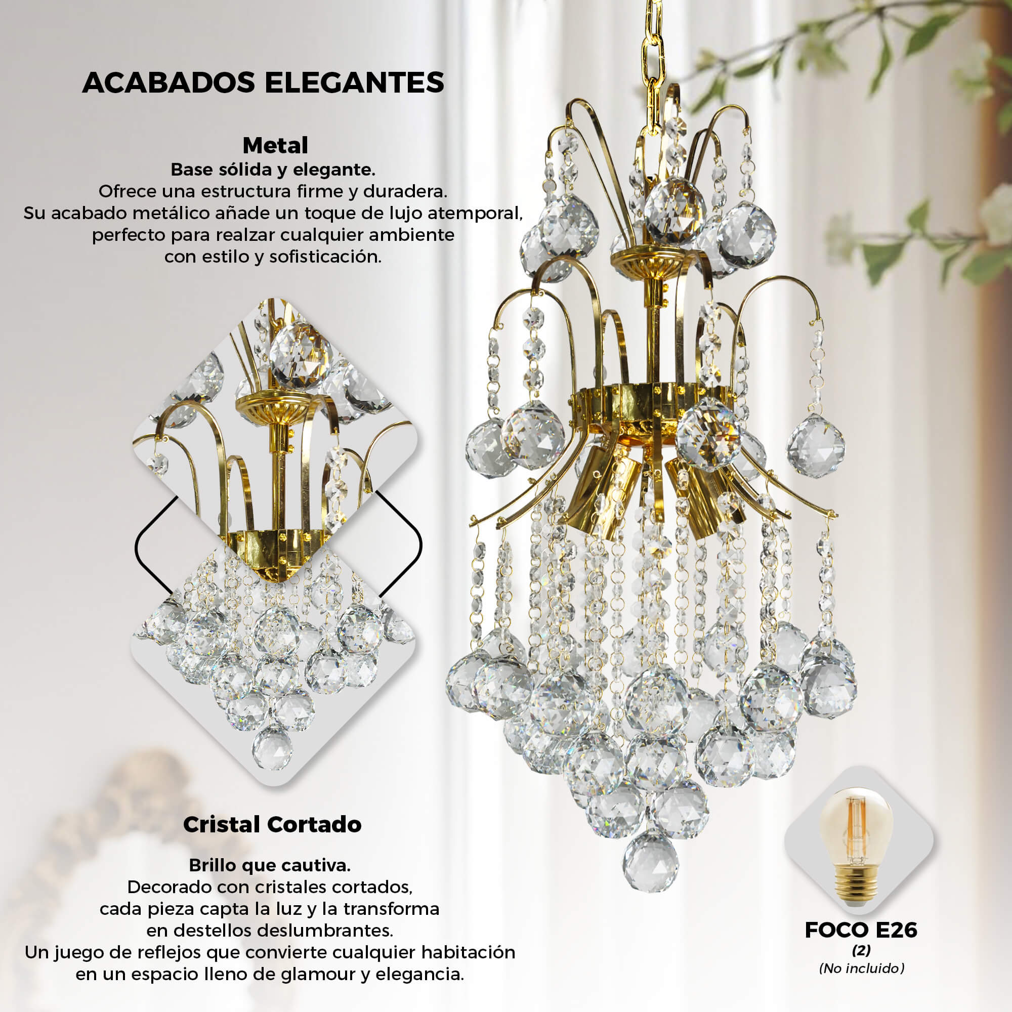 Candil Venecia PA-25-GD