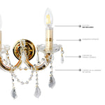 Arbotante Maria Theresa RG5006-2W Gold