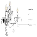 Arbotante Maria Theresa RG5006-3W Plateado