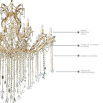 Candil Maria Theresa RG5001-25L Gold