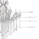 Candil Maria Theresa RG5001-25L Plateado