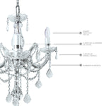 Candil Maria Theresa RG5006-3L Plateado