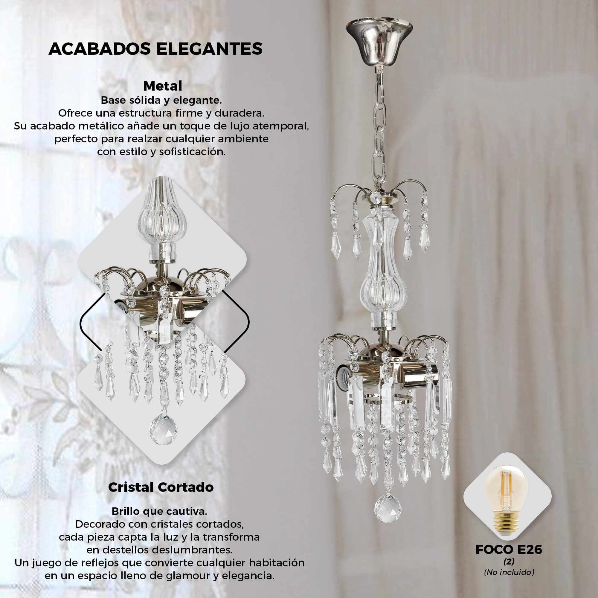 Candil Milan L-20-CH