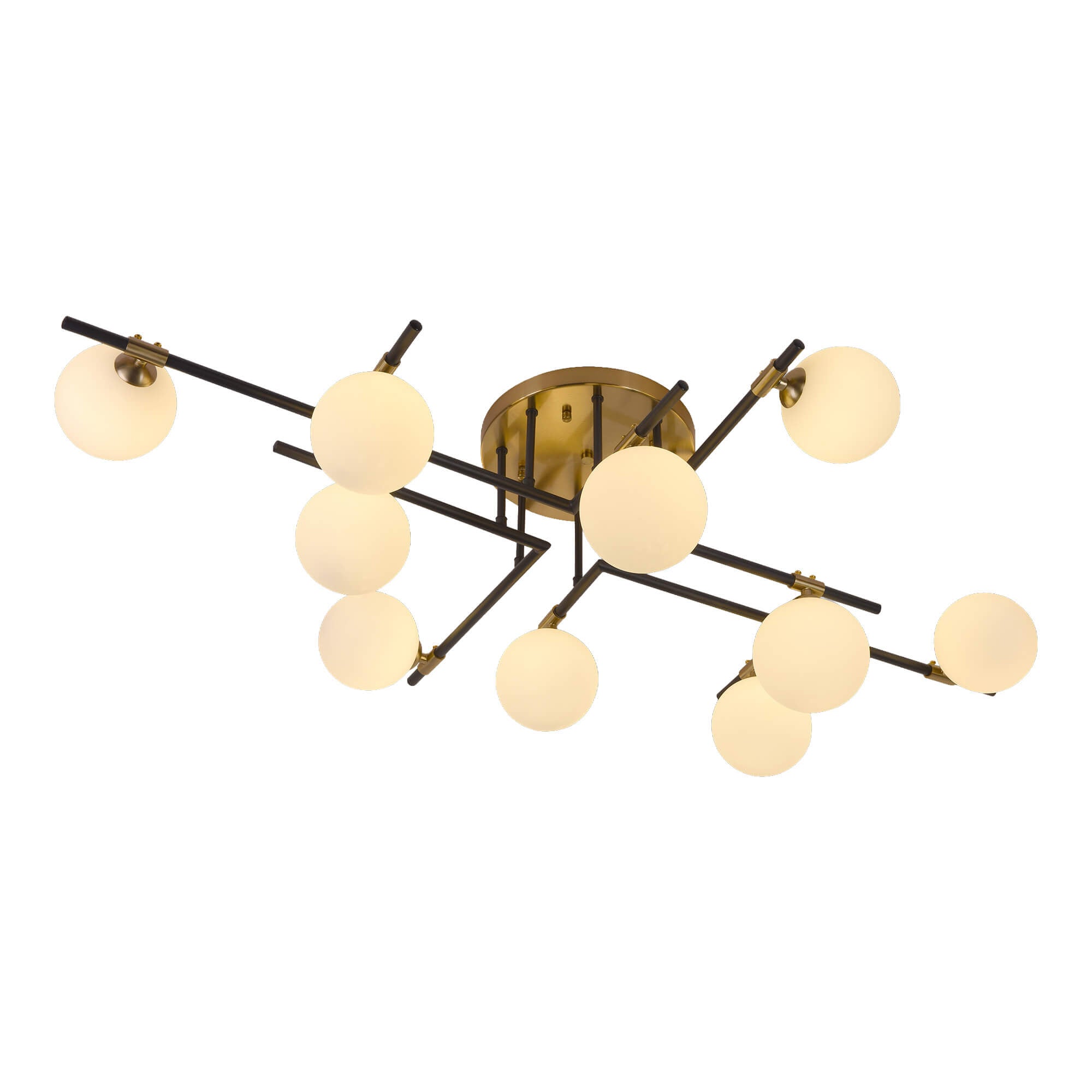 Plafón Lámpara ALLURIA con Esferas de Cristal CONTEMPO