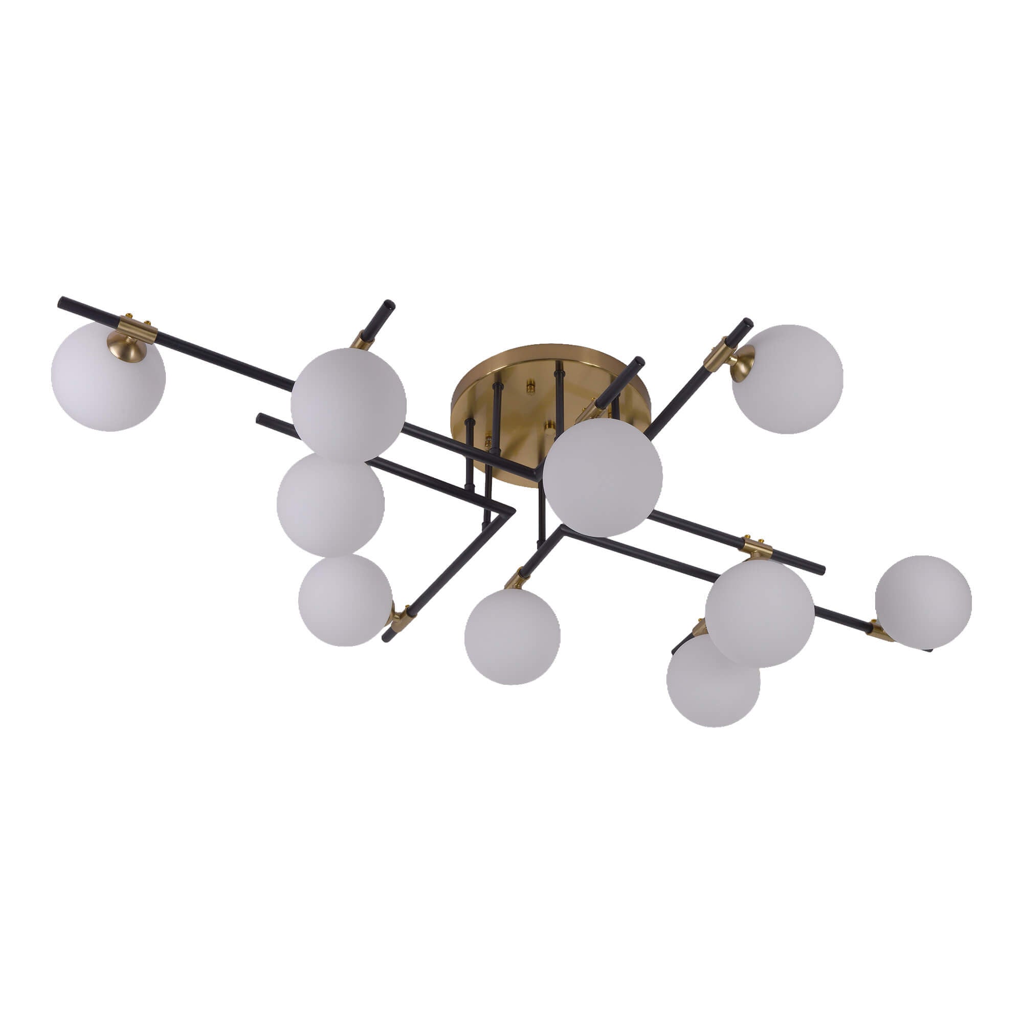 Plafón Lámpara ALLURIA con Esferas de Cristal CONTEMPO