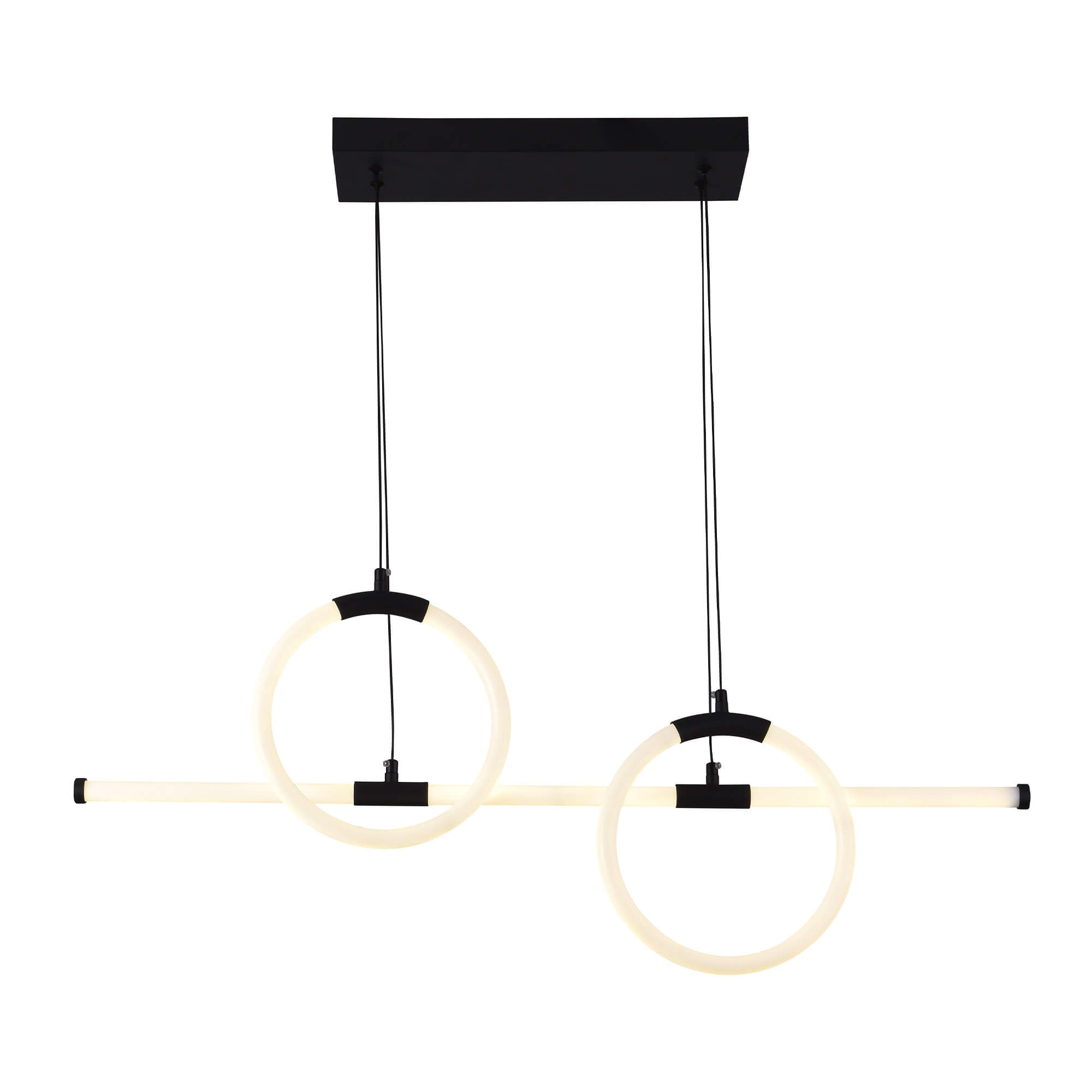 Candil Lámpara GENESIS 3 Cambios de Luz y Altura Regulable  Color Negro