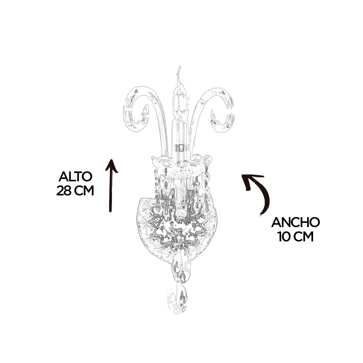 Arbotante Wall Lamp 1L Light Depot